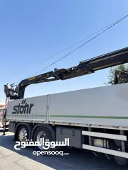  7 سيارة شحن مرسيدس  2020 mb5 قياس 2545 مع ونش طوب نوع palfinggr مع صندوق جناب المنيوم