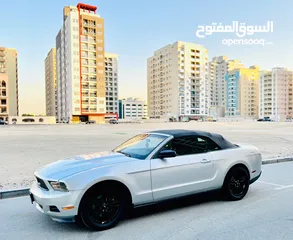  1 A Clean And Beautiful FORD MUSTANG 2012 SILVER GCC SOFT TOP CONVERTIBLE