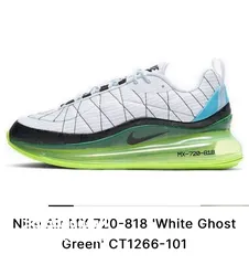  5 Brand new - NIKE AIR MX 720-818 'WHITE GHOST GREEN (Size 9, EUR: 42.5)