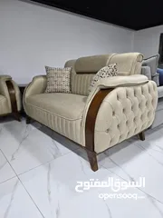  5 كورنر فاخر خشب خارجي زان 5 سم داخلي سويد اسفنج دانلوب قماش ايفا ووتر بروف