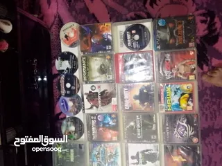  6 جهاز play station 3 مع 38 لعبه cd أقرا الوصف