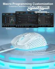  25 SOLAKAKA SM900 Wired Gaming Mouse with Honeycomb Shell USB ماوس سلكي للالعاب بألوان مختلفة