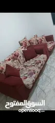  1 طقم كنب خشب زان وبلوط ثلاثية و ثنائية و مفردتين للبيع بحالة الوكالة