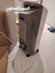  4 مبرد هواء من نوع جيباس - اير كولر - يعمل بحالة ممتازة حجرة ثلج وماء 7لتر  مع قطعتين Ice box