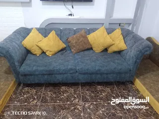  1 طقم كنب مستعمل بحاله جيده
