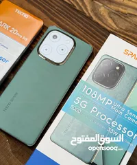  9 جهاز جديد بالكرتونة Spark 20 pro 5G رام 16 جيجا 256 مكفول سنة متوفر توصيل