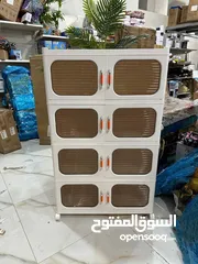  6 الخزانة العملاقة – لمسة رفاهية لبيتك! تصميم راقي + أبواب شفافة مودرن خامة بلاستيك قوية .