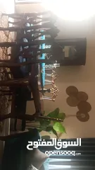  4 طاوله سفره مع فضيه ثقيله جدا وكبيره