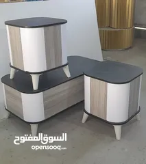  2 طاولات وسط خشب لامنيت 18م الون   متعددة تفصيل حسب الطلب والمقاس مكون من ثلاث قطع