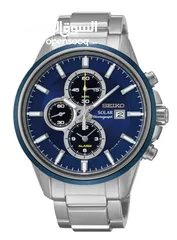  1 ساعه سيكو سولار كرونوغراف SEIKO SOLAR ياباني اصلي  تعمل بالضوء الطبيعي والاصطناعي