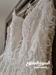  3 فستان زفاف فخم وانيق بحالة جديد للبيع