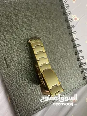  8 ساعة dmax رجالية فضي و ذهبي عقارب عادية
