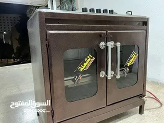 4 غاز غطس 5عيون مع فرن عربي قياس 90عمق 60. ثلاث الوان بني سلفر اسود