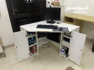  2 IKEA Corner Computer Table For Sale!
