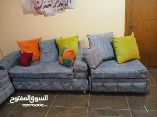  2 طقم كنب  مستعمل تفصيل بحالة ممتارة