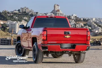  3 شيفروليه سلفرادو موديل 2015 غمارة بحالة ممتازة 4X4 فحص كامل Single Cav !!