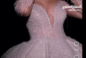  3 بدله عروس استخدام لبسه واحده صناعه تركي من محل مصمم خاص تركي للبيع