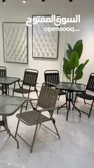  4 للبيع طقم طاوله حديد مع كرسيين بسعر مغري جدااا .. للطلب عبر رسائل الوتس