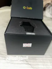 5 ساعة G-tab GT8 سمارت AMOLED لون أسود مع كستك معدن، عرض مميز ونظافة شبه جديدة بسعر ممتاز