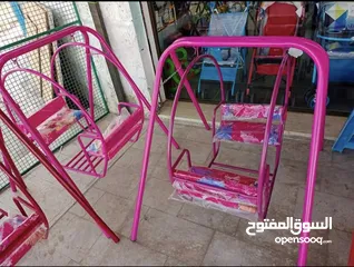  5 مرجيحة مزدوجة للاطفال   تمنح الطفل جوا من المتعة واللعب  مرجيحه حديد بمواصفات عاليه