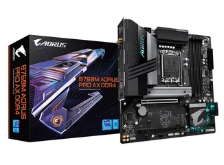  1 لوحة gigabyte b760m aorus pro ax ddr4