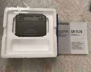  1 AIWA CR-TL70 Radio Receiver Calculator with Philips Headphones Working