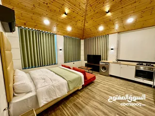  22 استوديو مفروش 5 نجوم جديد لم يسكن بعد - مجهز بالكامل في الشميساني من المالك مباشرة