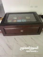  1 طاولة خشب زان مع وحدات تخزين