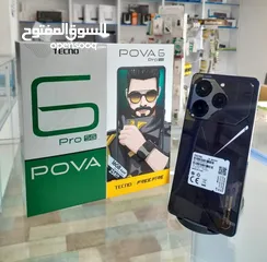  1 جهاز اخو الجديد pova 6 pro 5G رام 24 جيجا 256 مكفول بالشركة اغراضة والكرتونه الأصلية متوفر توصيل