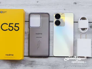  4 realme c55 256gb  بسعر يناسبك جهاز جديد مواصفات الجوال رهيبه اقرا الوصف