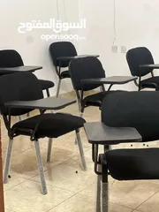  3 كرسي طلاب عملي ومريح للدراسة والجلسات الطويلة! سطح كتابة جانبي ثابت