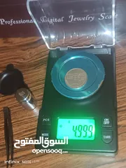  8 ميزان الكتروني ذهب و فضه و مجوهرات و مستحضرات ثمنيه و طبيه مع وزنه ومحقان وملقط