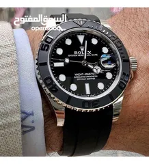  2 ساعة رولكس نخب اول ماستر كوبي ربر لون ذهبي
