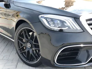  12 مرسيدس S550 اسود ملكي 4 فصوص كت 63 للبيع