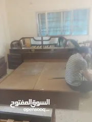  6 غرفه نوم خشب لاتيه 18مع تخت مجوز