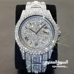  1 Iced out silver watch
