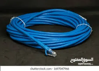  9 CABLE E.NET CAT6a patch cord gray 10M  كوابل انترنت 10M