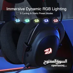  5 Redragon H510 PRO Zeus-X RGB Wireless Gaming Headset - 7.1 Surround Sound سماعات ريدراجون وايرليس