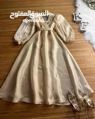  5 فستان ملكي خامايه شيفون مشمع