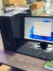  4 PC HP Core i7-4456 كامل مكمل مع شاشة و كيبورد و ماوس ويرليس جداد