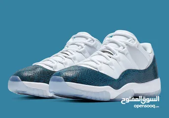  1 Jordan 11 Low Navy Snakeskin