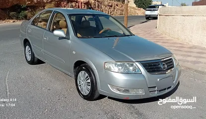  17 نيسان صني موديل 2010 فحص كامل 7جيد لون سلفر بحالة الوكاااااالة  ماشية 115 km