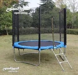  2 ترامبولين حديد ثقيل 2.44 سم جديد بالكرتونه مميزة