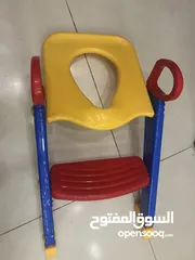  1 كرسي حمام مع درج للأطفال