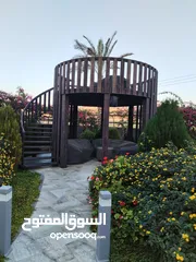  4 من أجمل مزارع تل الرمان بالقرب من مطعم خيل و ليل مزروعة مميزة تصميم عصري