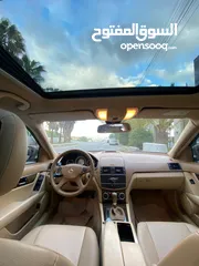  2 مرسيدس c200 2008  فل مع الفتحه     اضافات مميزه فتحه/برادي كهرباء/حساس