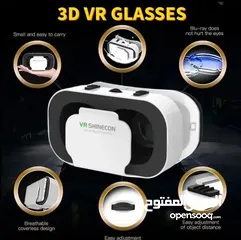  2 نظارات الواقع الافتراضي ثلاثية الابعاد مثبتة على الرأس قابلة للتعديل للهواتف الذكية نظام اندرويد