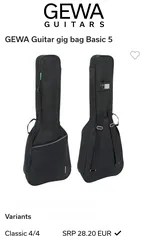  2 Gewa student guitar+capo+bag
