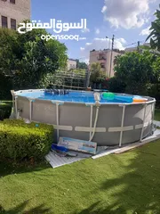  15 اكبر عرض وتحطيم للاسعار على مسبح انتكس INTEX SWIMMING Pool  بققطر 610سم وعمق رهيب 132سم