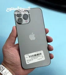  1 عرض خااص : iPhone 13pro max 1024GB بالذاكرة العملاقة هاتف نظيف جدا بحالة الوكالة مع ملحقاته و ضمان